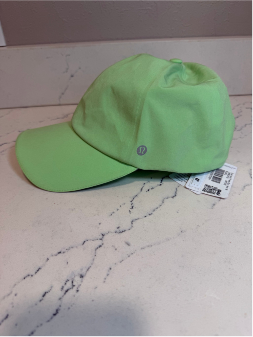 LULULEMON fast and free lime green running hat new